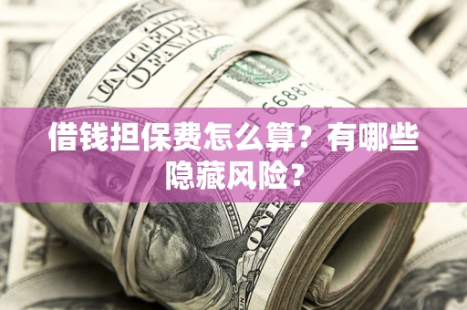 济南借钱担保费怎么算？有哪些隐藏风险？