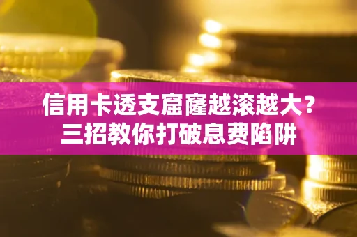 济南信用卡透支窟窿越滚越大？三招教你打破息费陷阱