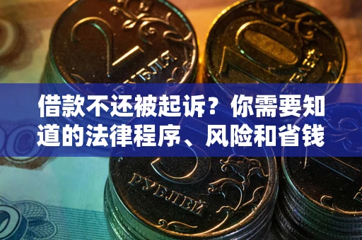 济南借款不还被起诉？你需要知道的法律程序、风险和省钱技巧