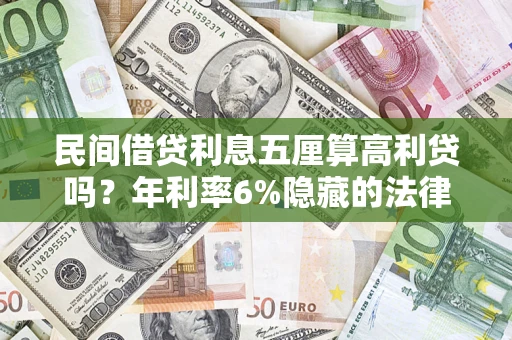 济南民间借贷利息五厘算高利贷吗？年利率6%隐藏的法律风险全解析