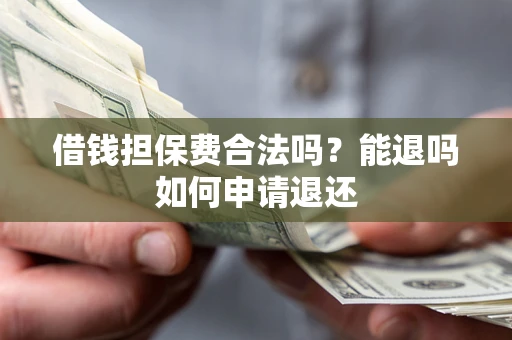 济南借钱担保费合法吗？能退吗如何申请退还